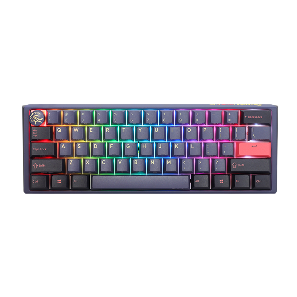 DUCKY ONE 3 MINI PBT HOT SWAP Red Switch Cherry RGB Wired Mechanical Gaming Keyboard Arabic - Cosmic Red