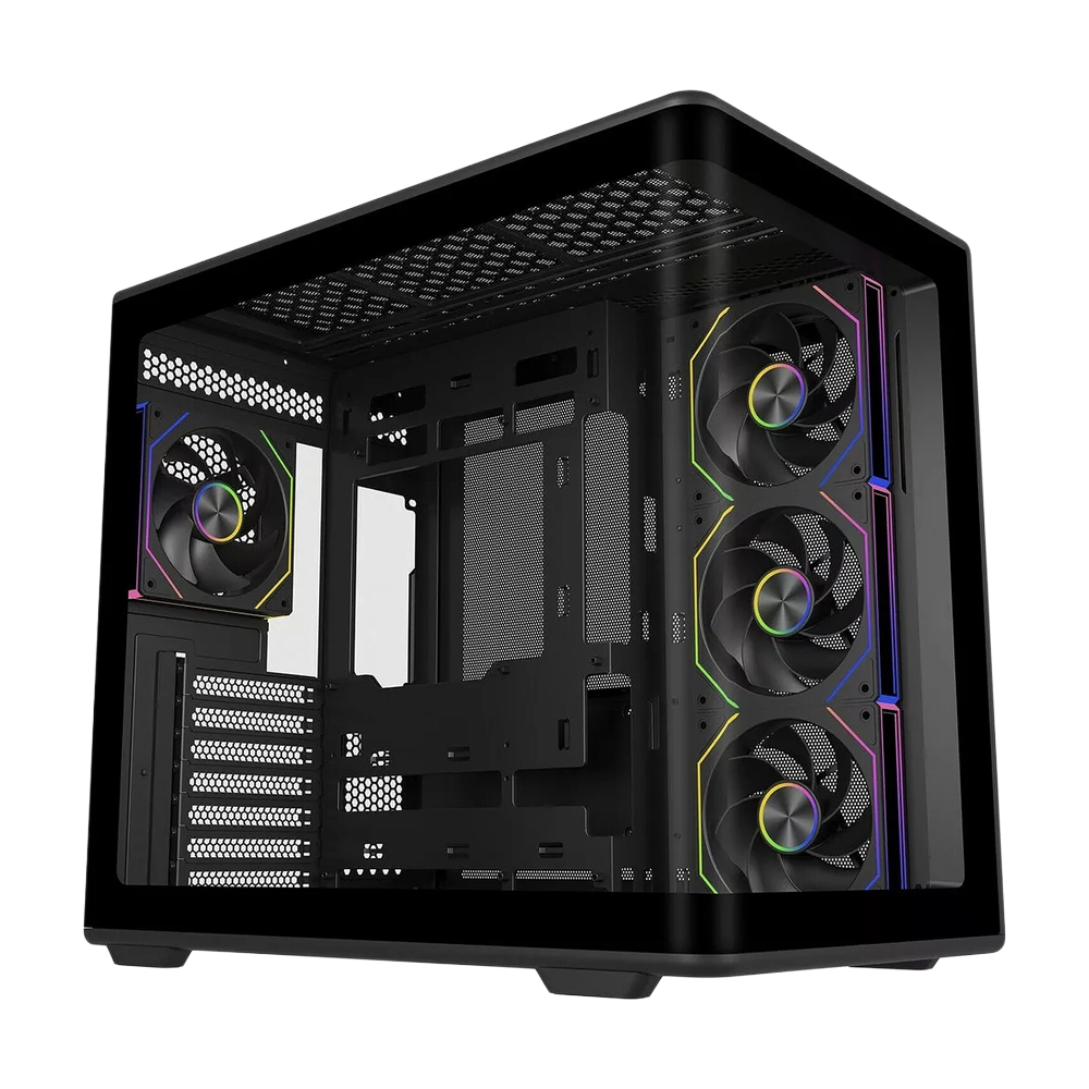 Cooler Master Elite 600 With Pre-installed 4 Fans ATX Case - Black