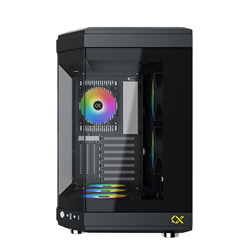 XIGMATEK CUBI Type C Galaxy II Fan Control Kit ATX Case - Black