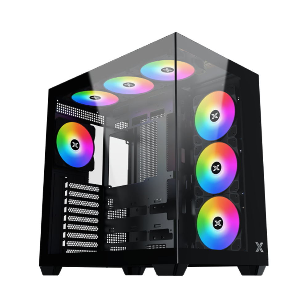 XIGMATEK AQUA V AIR ATX Case - Black