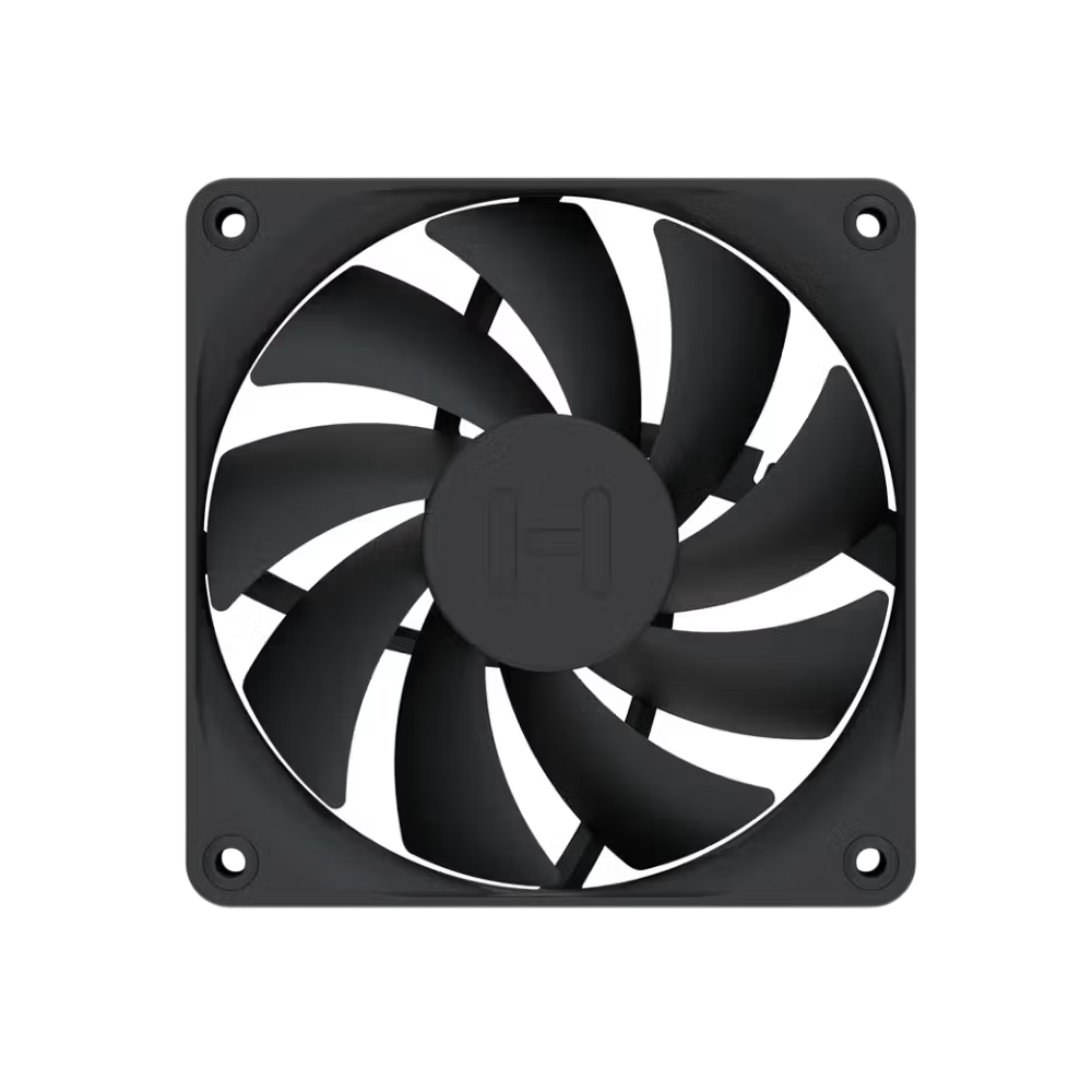 HYTE FA12 Fans 4 Pack Luxury High Airflow Case Fans - Pitch Black