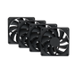 HYTE FA12 Fans 4 Pack Luxury High Airflow Case Fans - Pitch Black