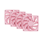 HYTE FA12 Fans 4 Pack Luxury High Airflow Case Fans - Strawberry Milk