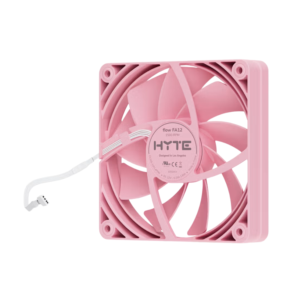 HYTE FA12 Fans 4 Pack Luxury High Airflow Case Fans - Strawberry Milk