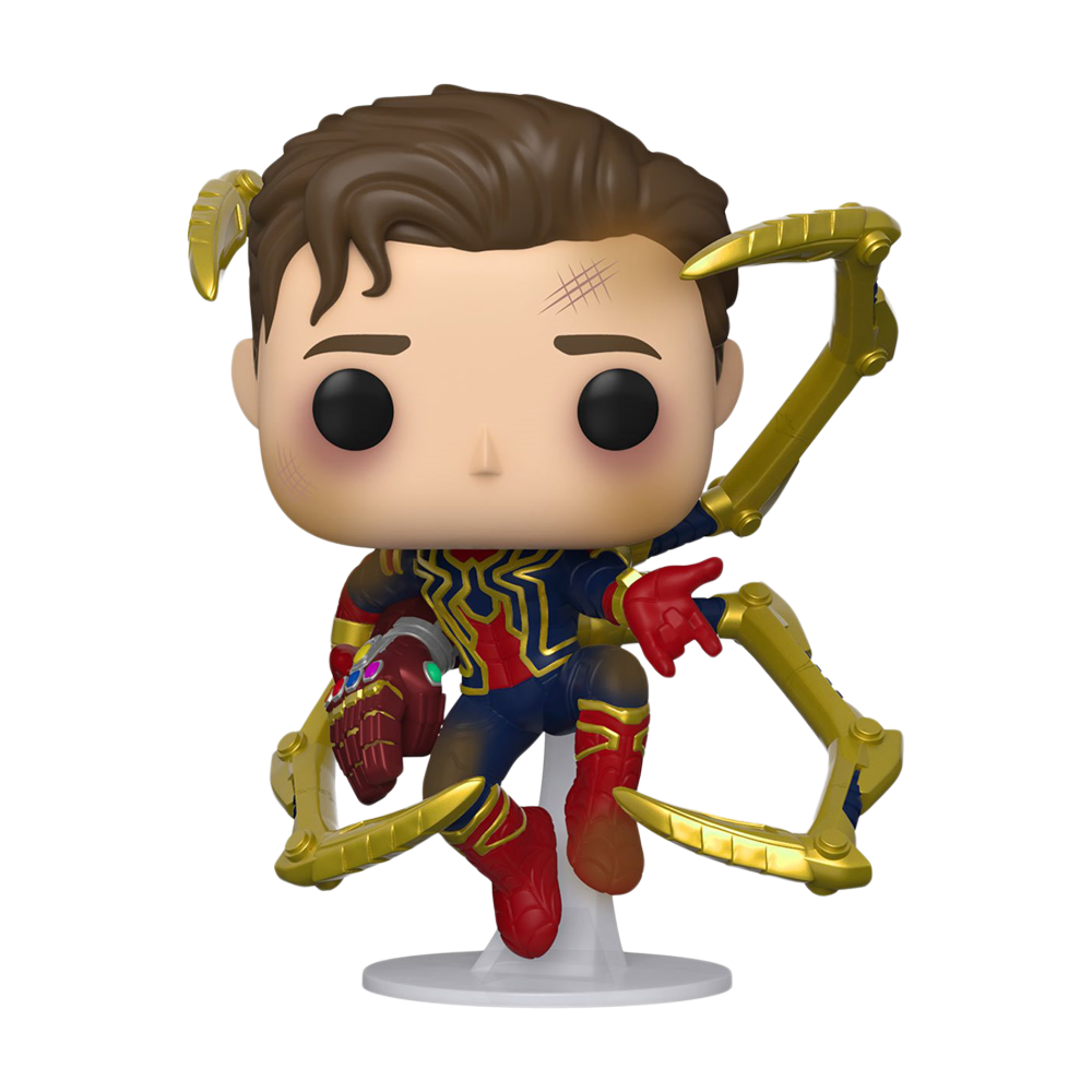 POP: MARVEL- AVENGERS END GAME IRON SPIDER W/ NANO GAUNTLET (UNMASKED) (EXC)