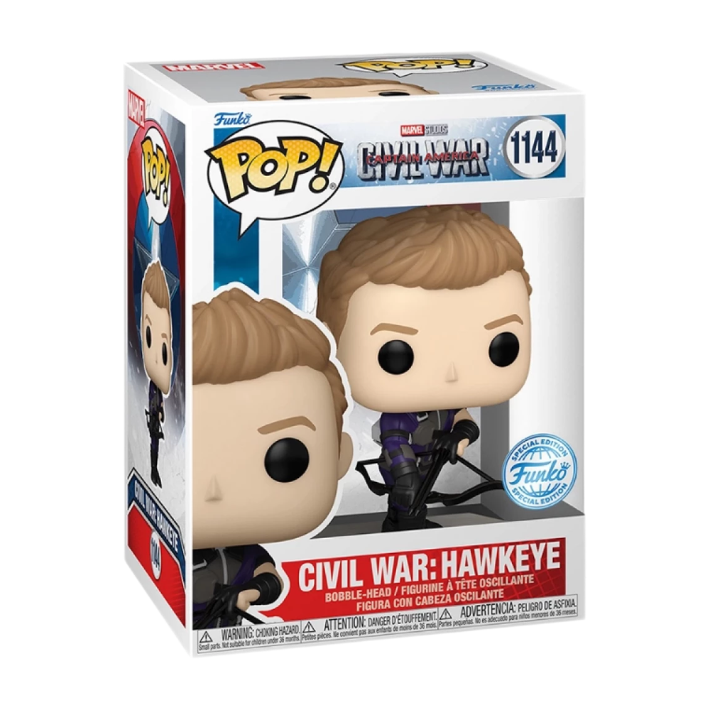 POP: MARVEL- CIVIL WAR HAWKEYE (BUILD-A-SCENE) (EXC)