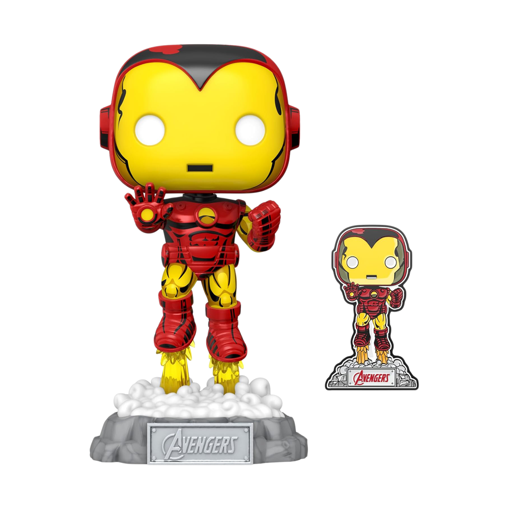 POP: MARVEL- AVENGERS BEYOND EARTH’S MIGHTIEST IRON MAN (60TH ANNIVERSARY) (W/ PIN) (EXC)