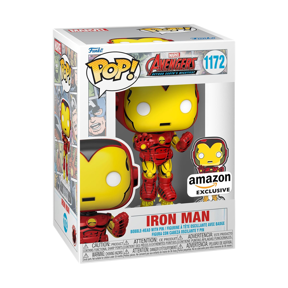 POP: MARVEL- AVENGERS BEYOND EARTH’S MIGHTIEST IRON MAN (60TH ANNIVERSARY) (W/ PIN) (EXC)