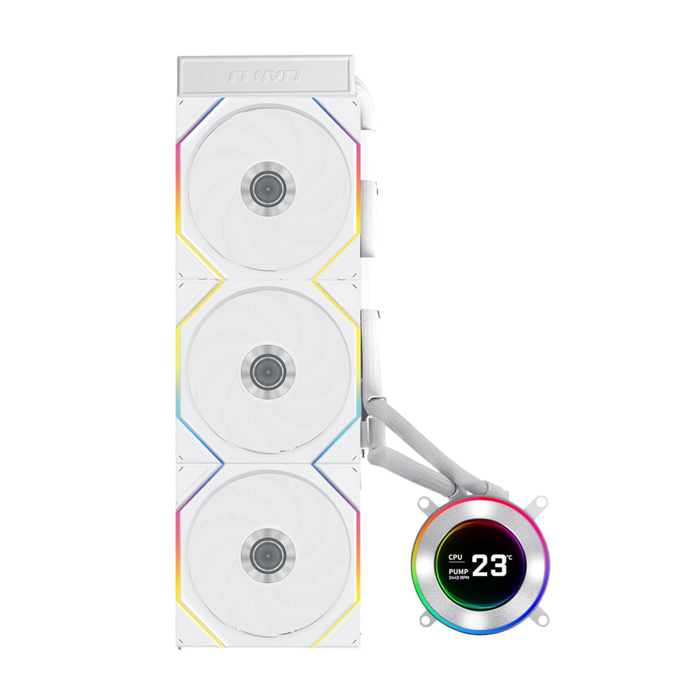 Lian Li HYDROSHIFT II LCD-C 360TL With TL Wireless fans - White