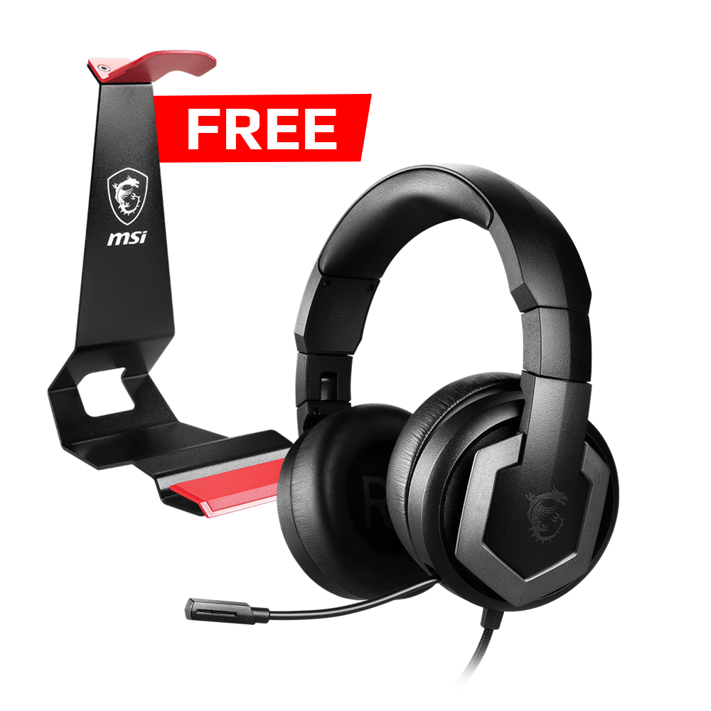 MSI Immerse GH61 Headset + MSI HS01 Headset Stand
