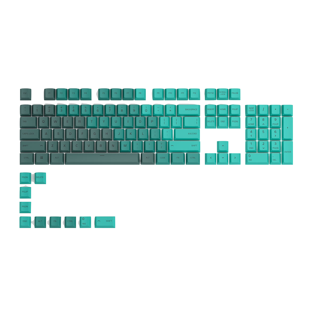 GLORIOUS PBT Key Caps For Mechanical Gaming Keyboards - Rain Forest