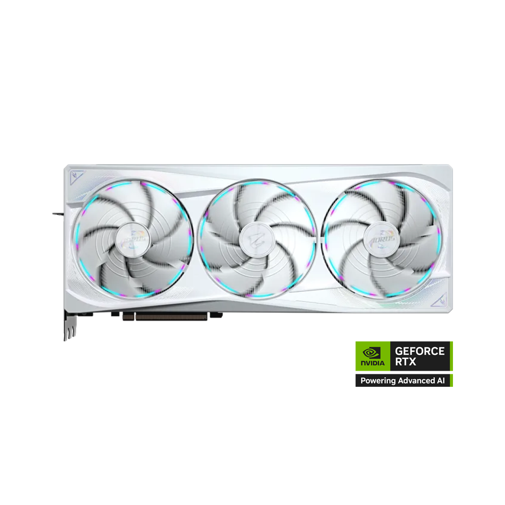 GIGABYTE AORUS Nvidia GeForce RTX 5090 32GB Stealth Ice Graphic Card - White