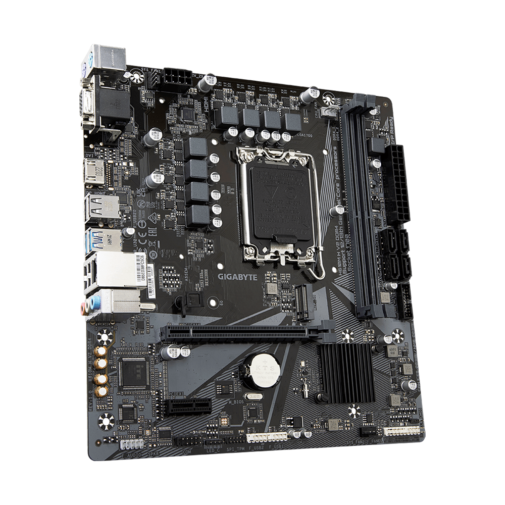 GIGABYTE H610M H V2 DDR4 MICRO ATX Motherboard - Black