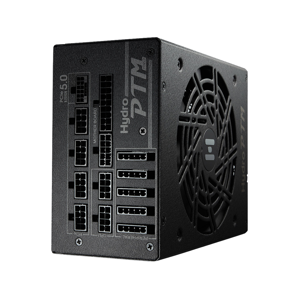 FSP HYDRO PTM PRO 1200W Fully Modular PCIe 5.0 ATX 3.0 80 Plus Platinum Power Supply - Black