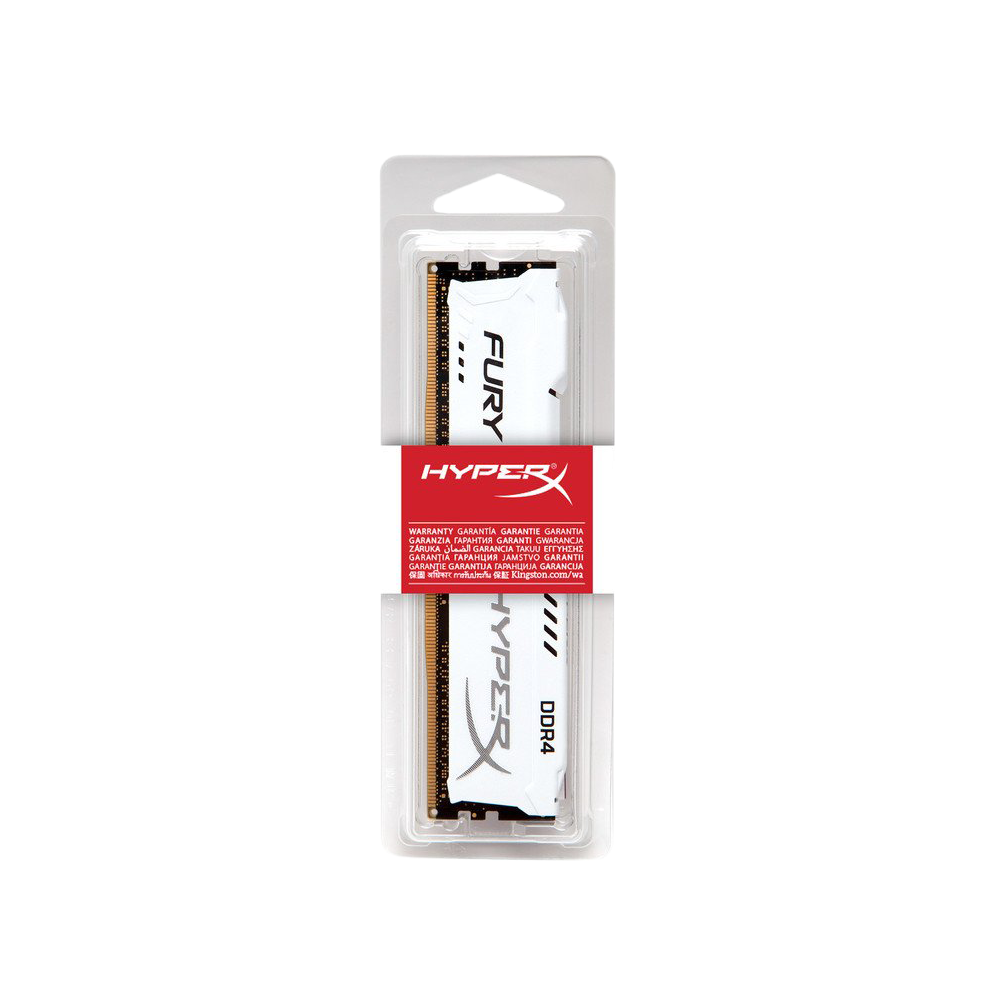 Kingston HyperX Fury 8GB DIMM 1Rx8 CL16 2666MHz Memory - White