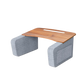 Gamvity Lap Desk Fs-22 - Blue + Hickory Wood