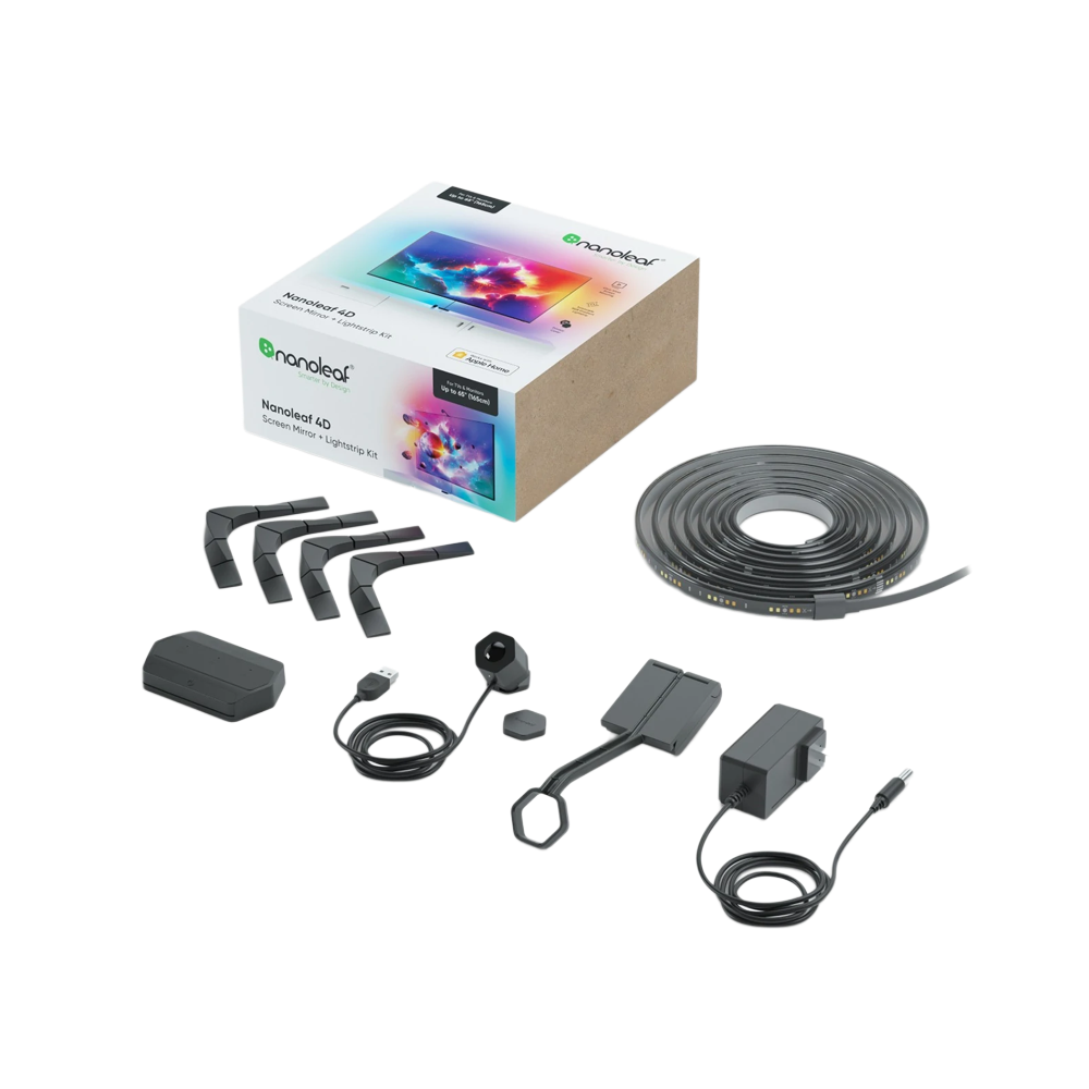Nanoleaf 4D TV Screen Mirror + Lightstrip Kit 4M (TVs & Monitors Up to 65 Inch)