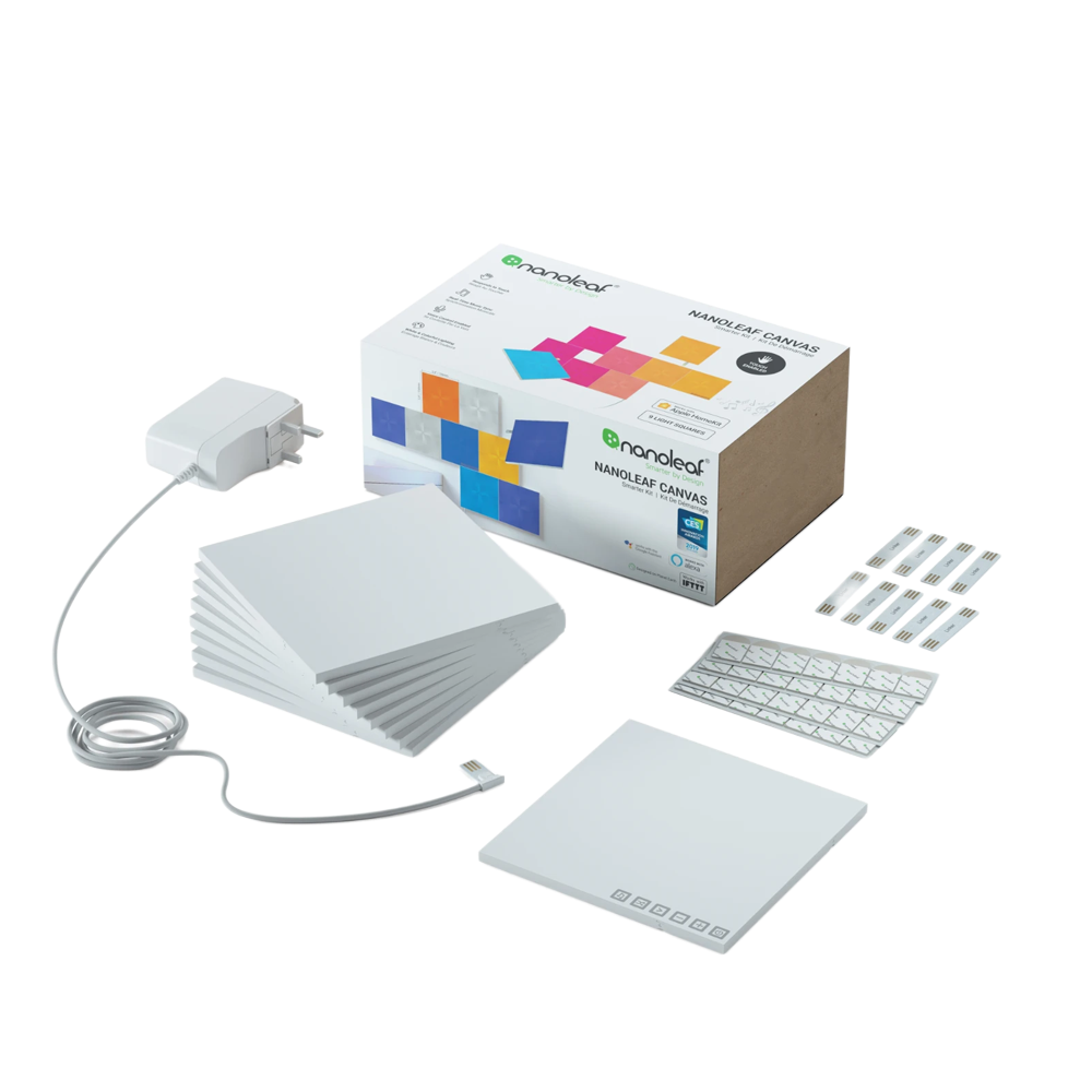Nanoleaf Canvas Smarter Kit 9 Panel Pack - Square