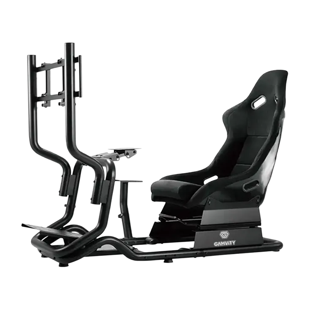 Gamvity Racing Car Seat Simulation Portable Game Driving Simulator Chair Vr 2d 3d Racing Gaming Simulator Cockpit Seat Lrs07-bs-kp01