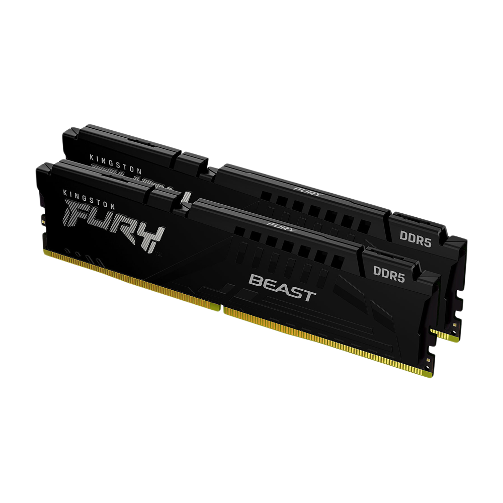 KINGSTON FURY BEAST 32GB (2x16GB) DDR5 6000MT/s CL36 Memory - Black
