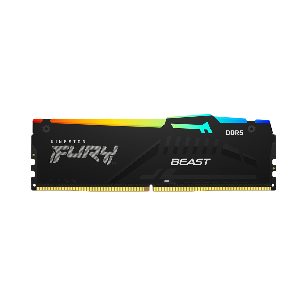 KINGSTON FURY Beast 16GB DDR5 RGB 6000MHz CL36 DIMM Memory - Black
