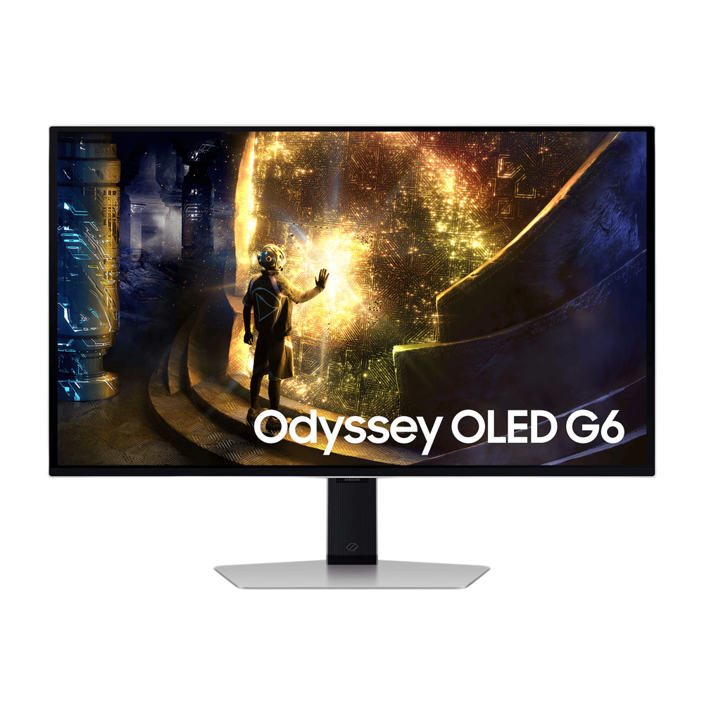 SAMSUNG G6 G61D Odyssey OLED - 27 Inch QHD 240Hz 0.03ms HDMI 2.1 Gaming Monitor - Silver