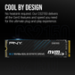 PNY SSD CS2150 M.2 2280 PCIe GEN5X4 NVMe SSD (R:10,200 MB/s W:8,300 MB/s) - 1TB