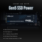 PNY SSD CS2150 M.2 2280 PCIe GEN5X4 NVMe SSD (R:10,200 MB/s W:8,300 MB/s) - 1TB