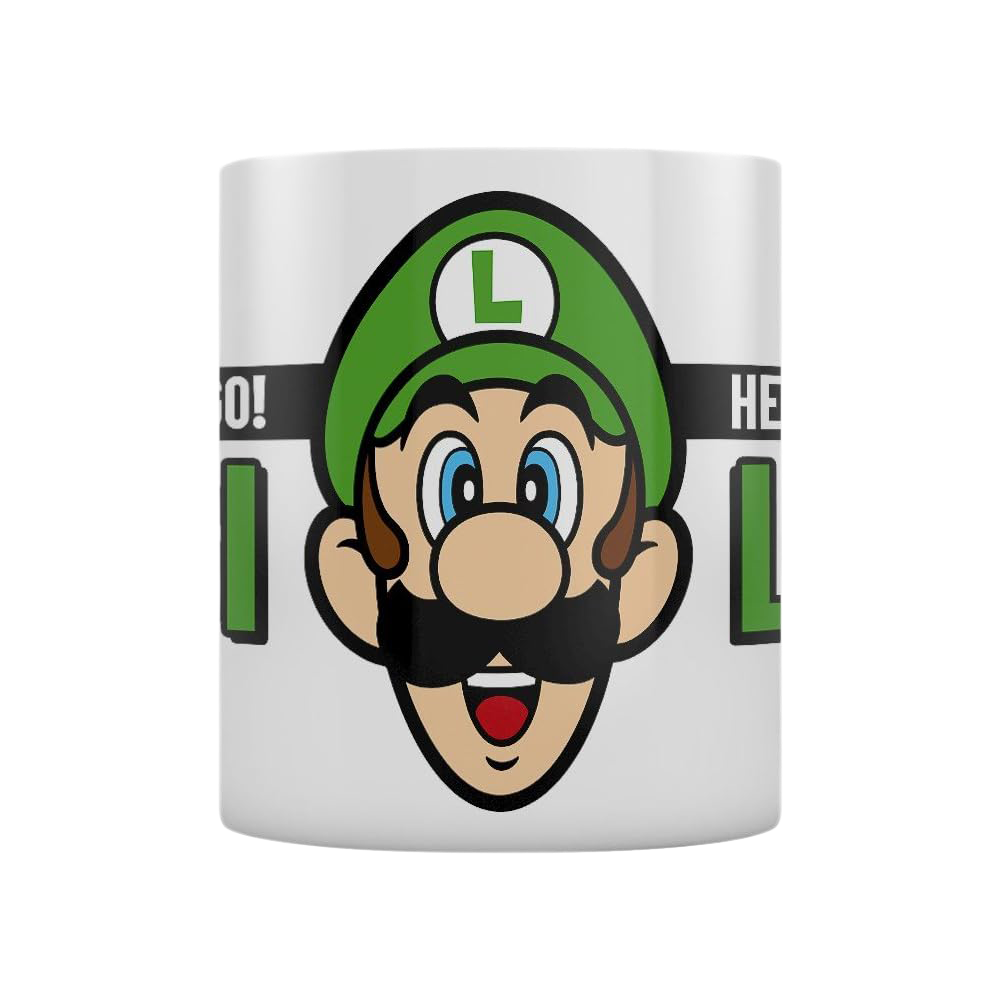 PMD MUG: NINTENDO- SUPER MARIO HERE WE GO! LUIGI