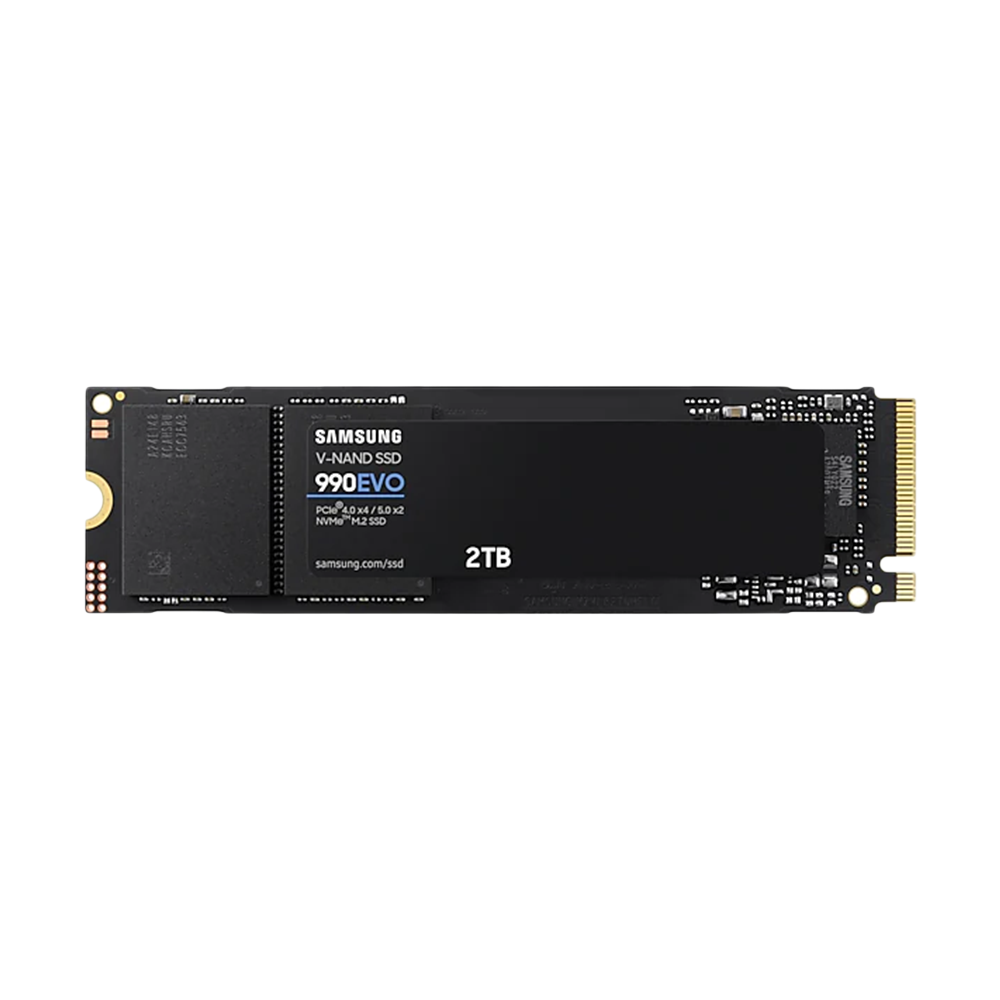 SAMSUNG 990 EVO SSD 2TB, PCIe Gen 4x4, Gen 5x2 (R- 5,000MB/s, W-4200MB/s)