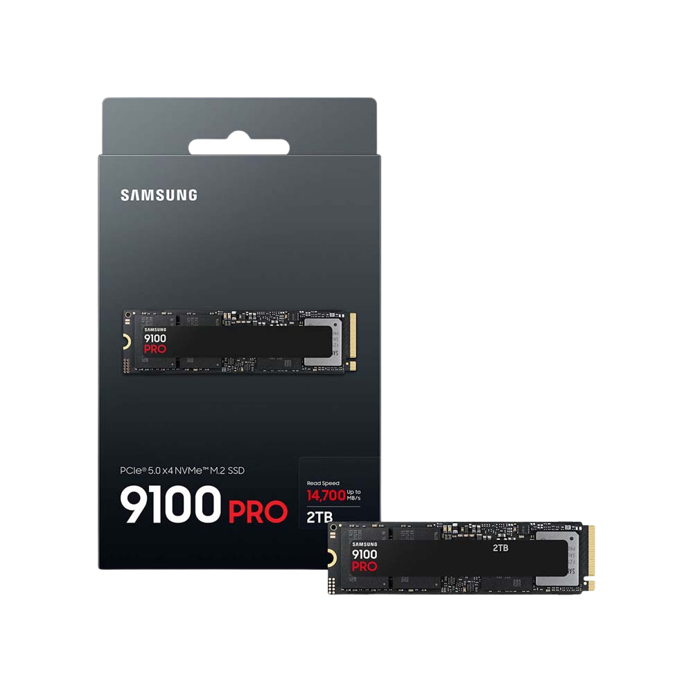SAMSUNG 9100 PRO M.2 2280 PCIe GEN5X4 NVMe SSD (R:14,700 MB/s  W:13,400 MB/s) - 2TB
