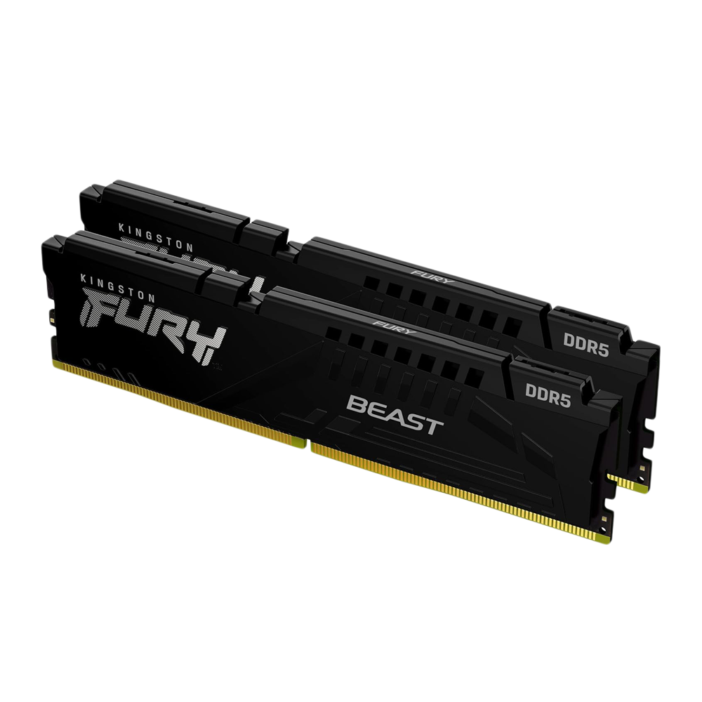 KINGSTON FURY BEAST 16GB (2x8GB) DDR5 5200MT/s CL40 Memory - Black