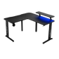 Gamvity Gaming Corner Modern L Shaped Computer Desk (140/130x60x73)cm - Black Tr-l