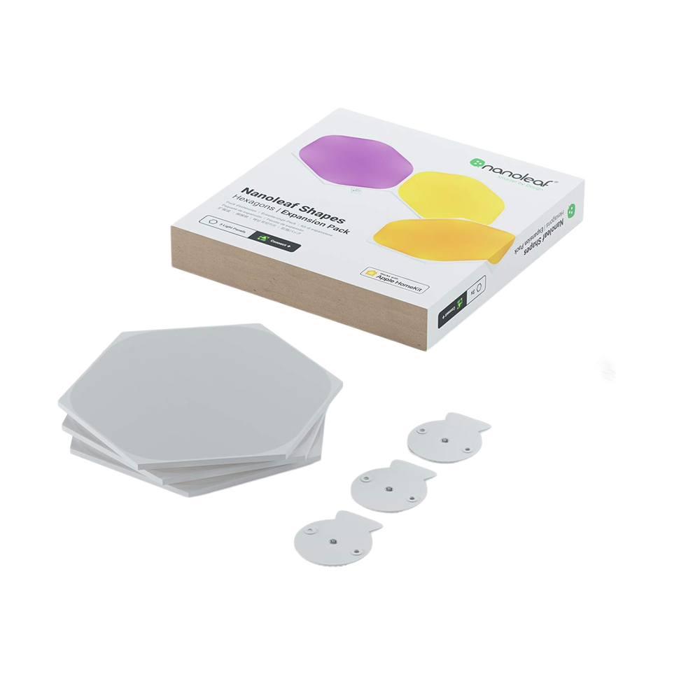 Nanoleaf Shapes Hexagons 3 Panels Light Panel Expansion - White