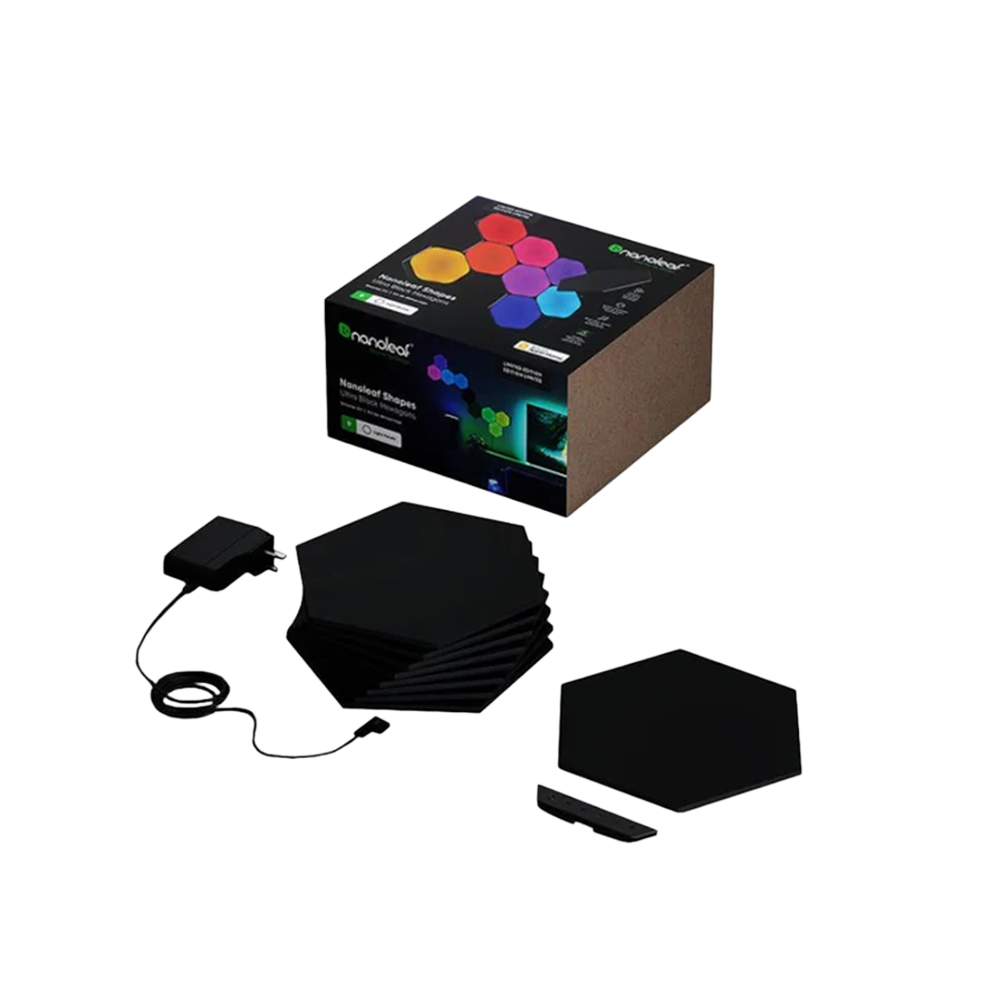 Nanoleaf Shapes Hexagons 9 Panels Starter Kit Limited Edition - Ultra Black