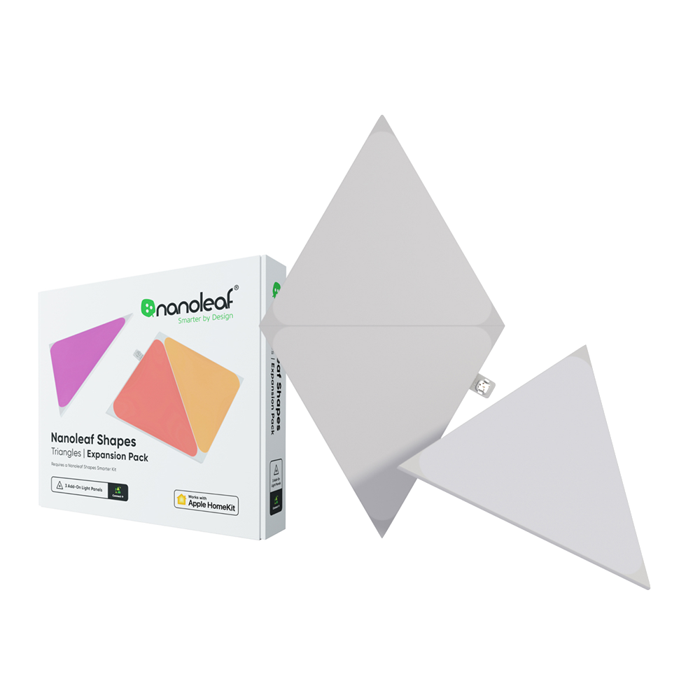 Nanoleaf Shapes Triangles Expansion Pack 3 Panels Only - White