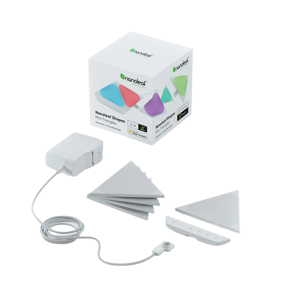 Nanoleaf Shapes 5 Panel Pack - Triangle Mini - White