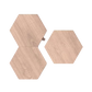 Nanoleaf Hexagons Elements Birchwood Global Panels Only 3 Pack Expansion