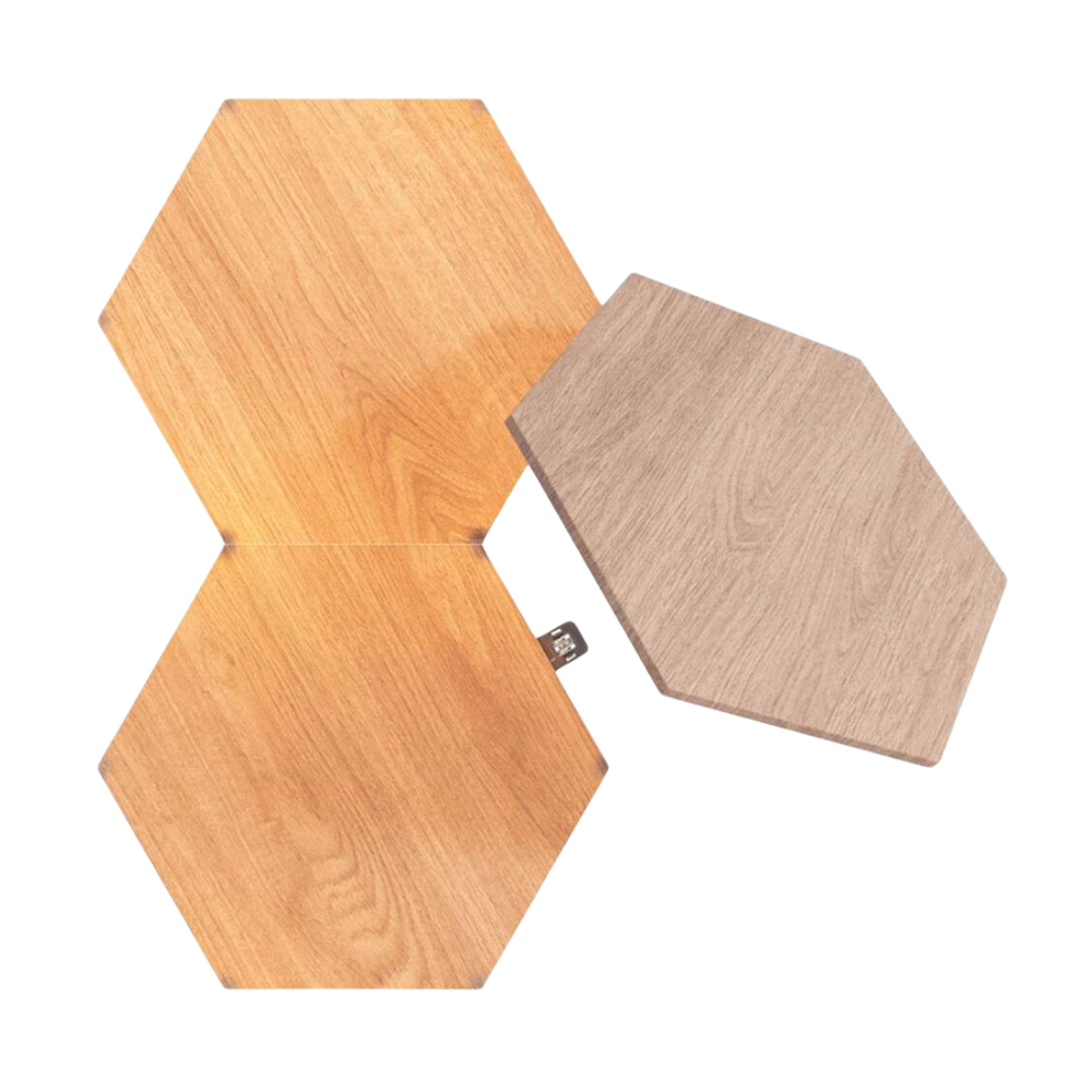 Nanoleaf Hexagons Elements Birchwood Global Panels Only 3 Pack Expansion