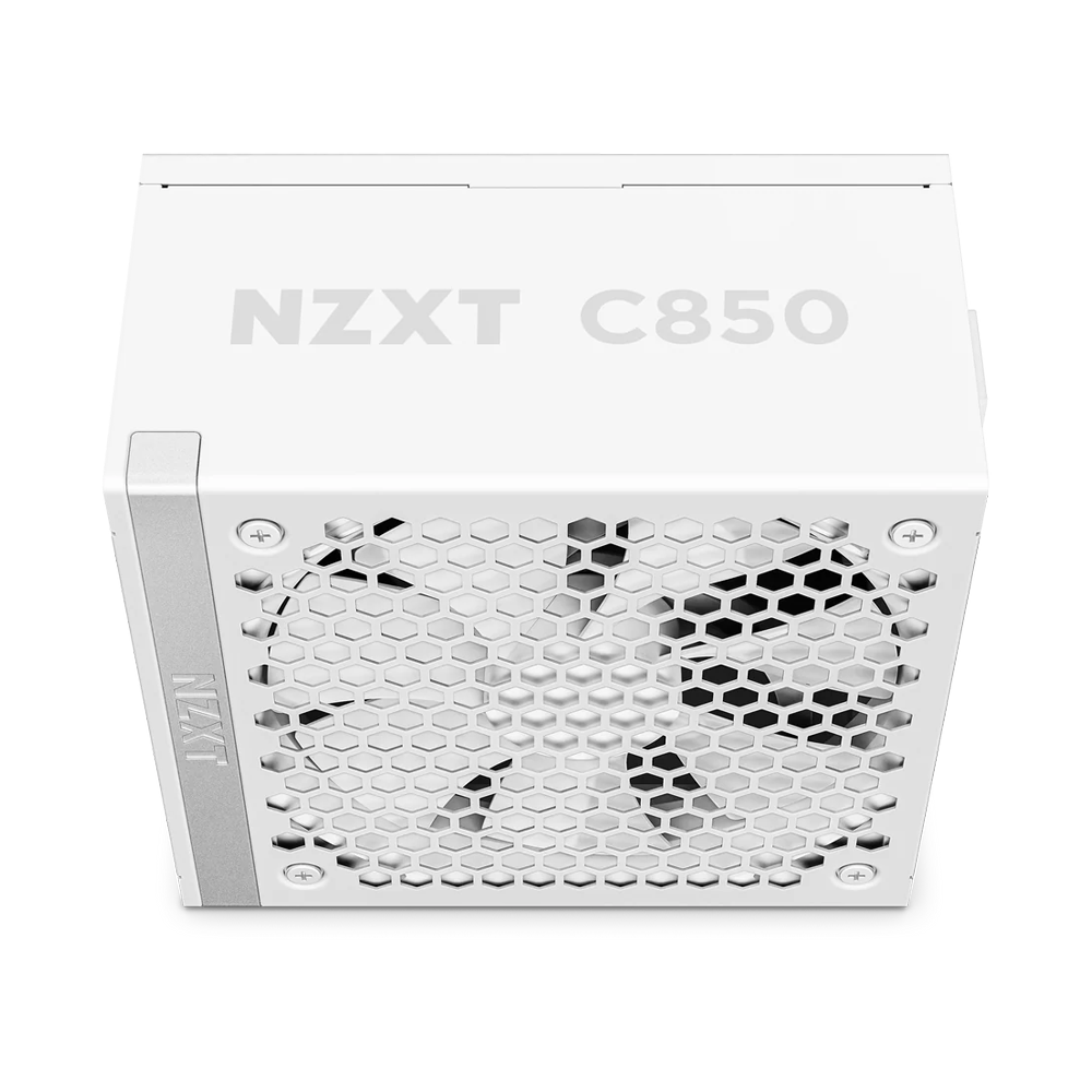 NZXT C850 850W ATX 3.1 80 Plus Gold Fully Modular Low Noise Power Supply - White