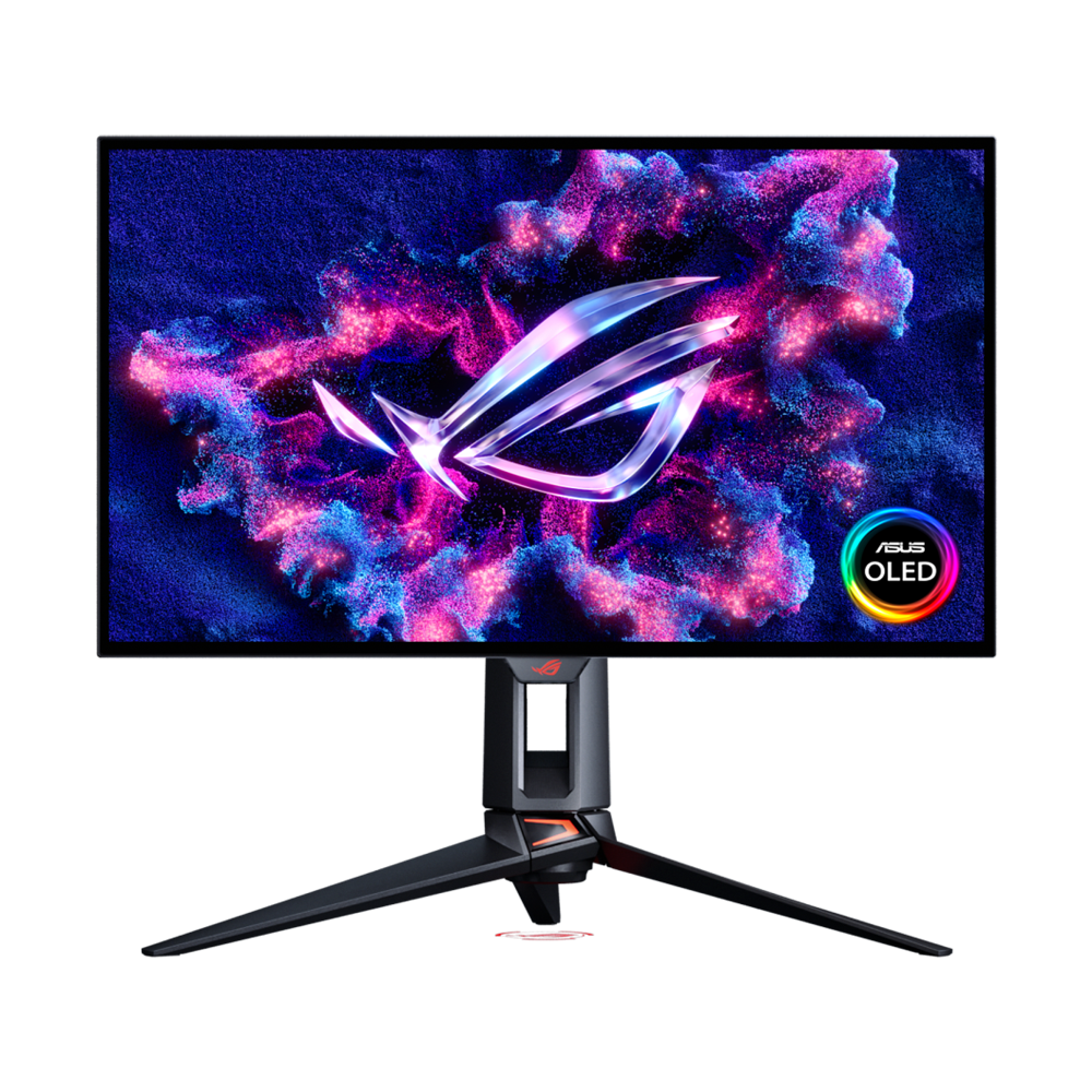 ASUS ROG SWIFT PG27UCWM 27 Inch Dual Mode 4K 240Hz FHD 480Hz HDMI 2.1 0.03ms Tandem WOLED Gaming Monitor - Black