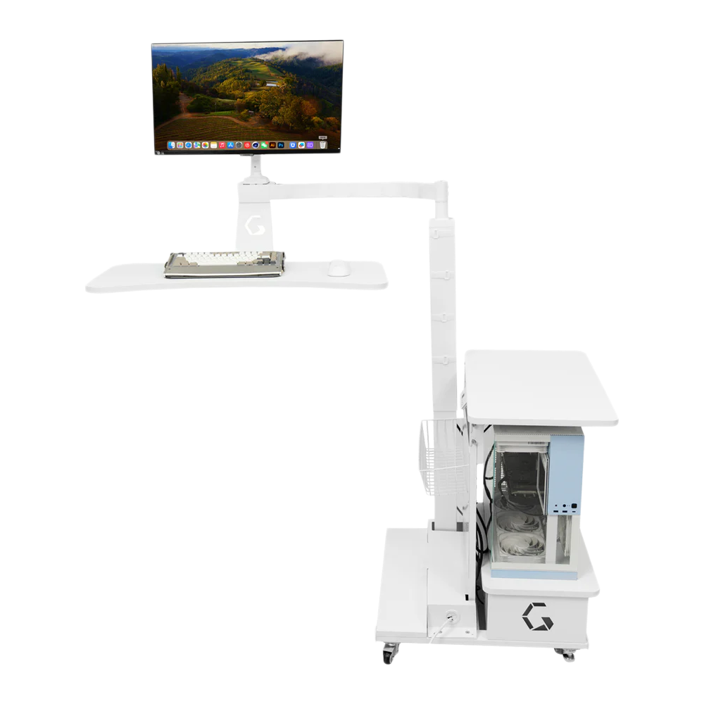 Ingrem Floating Table - White (Right Rudder)