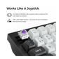 KEYCHRON Q1 HE 75% RGB Wireless Mechanical Gaming Keyboard ENG/AR - Shell White