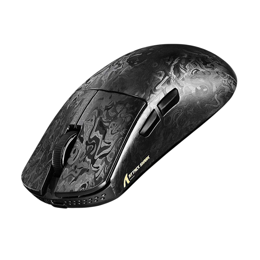 ATTACK SHARK R11 ULTRA PAW3950MAX Carbon Fiber Ink Blade 8K Wireless Gaming Mouse - Black