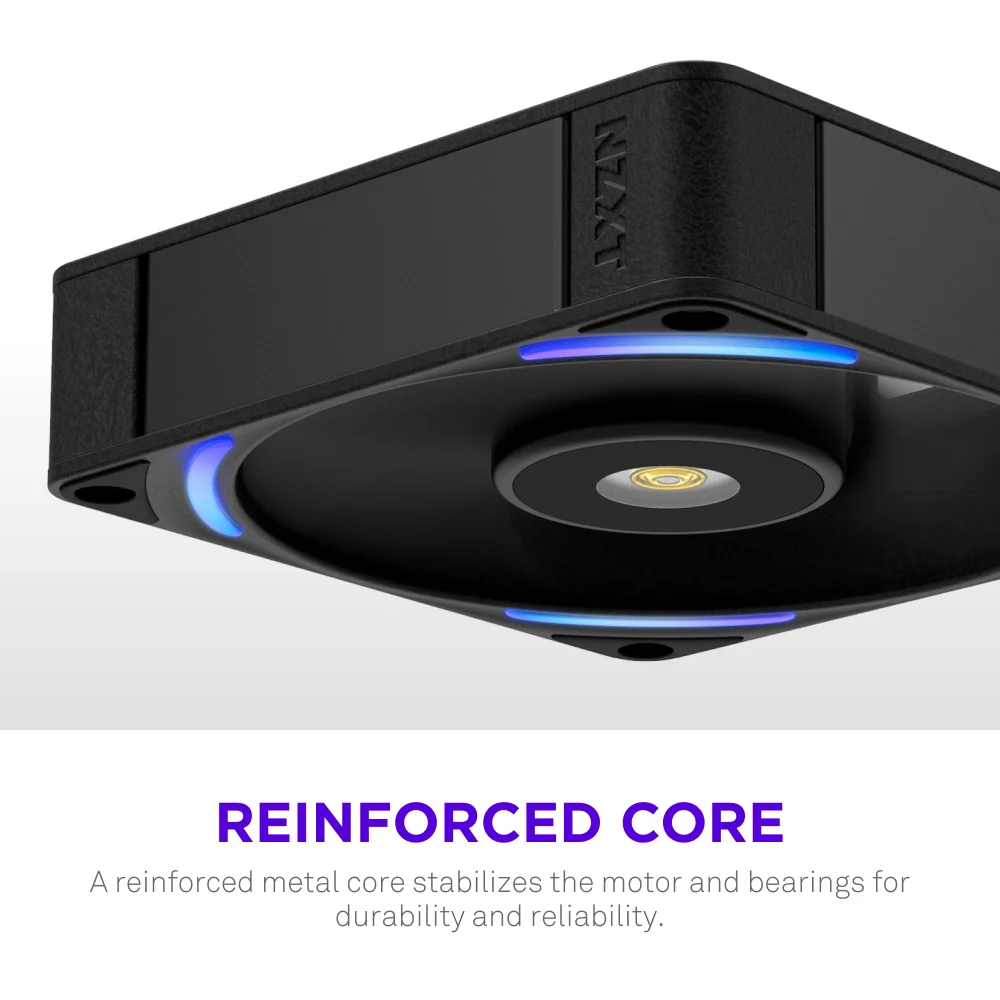 NZXT F120X 120mm Performance RGB Single Case Fan - Black