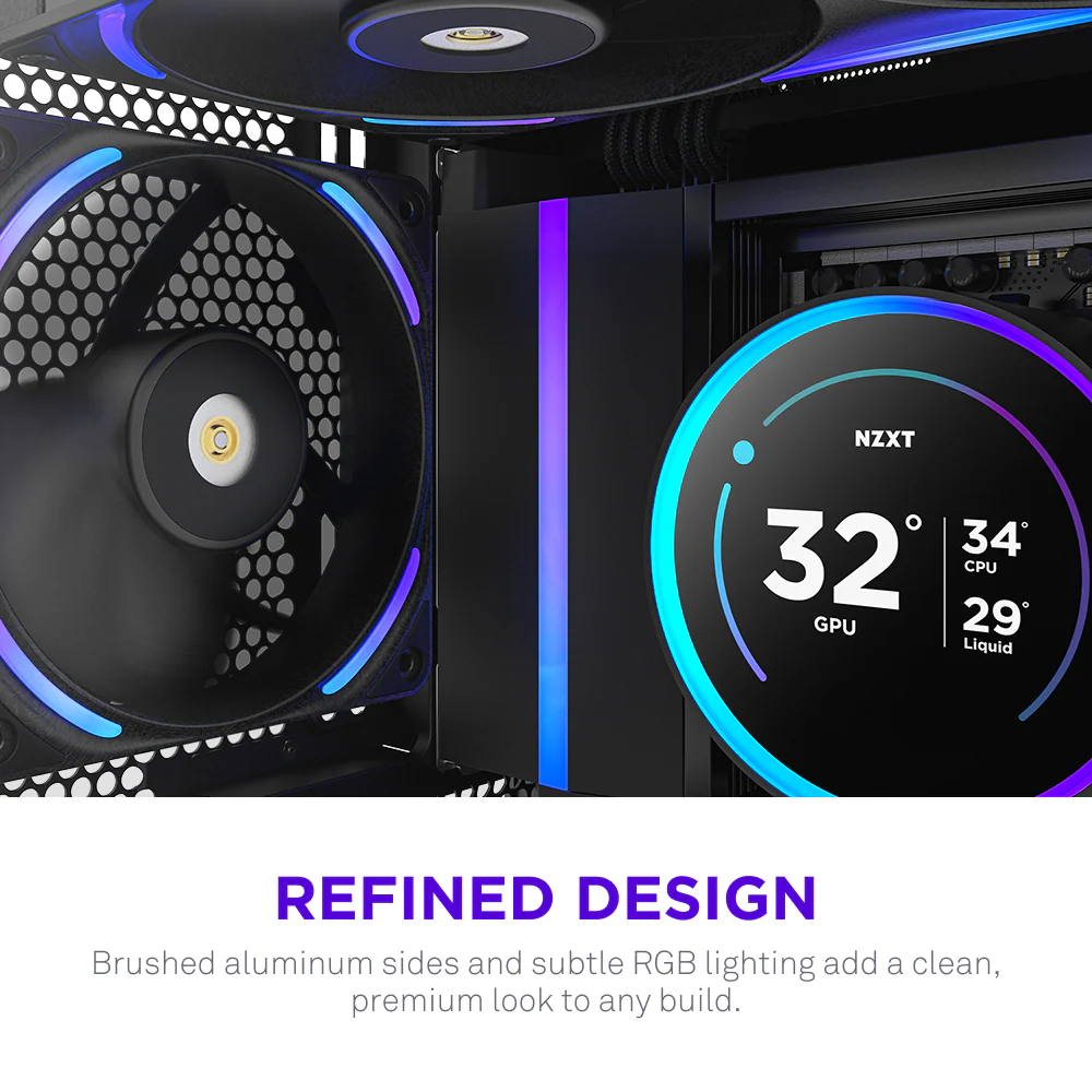 NZXT F120X 120mm Performance RGB Single Case Fan - Black
