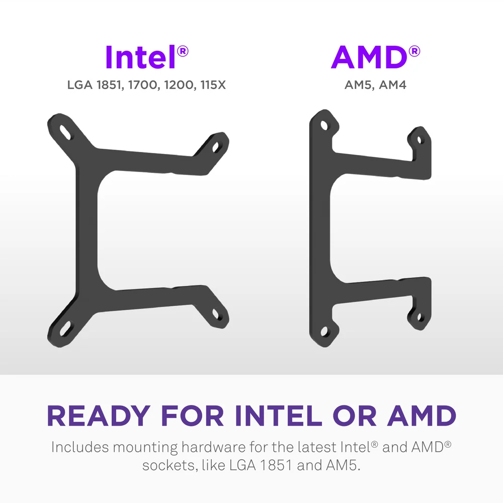 NZXT Kraken Core 360 RGB 360mm AIO Liquid Cooler - Black