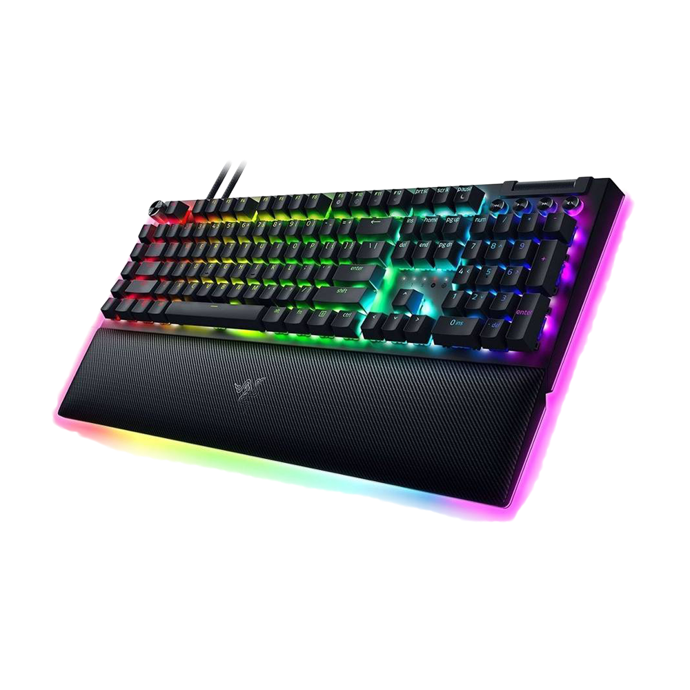 RAZER BLACKWIDOW V4 PRO With Razer Chroma RGB Yellow Switch Mechanical Gaming Keyboard US - Black