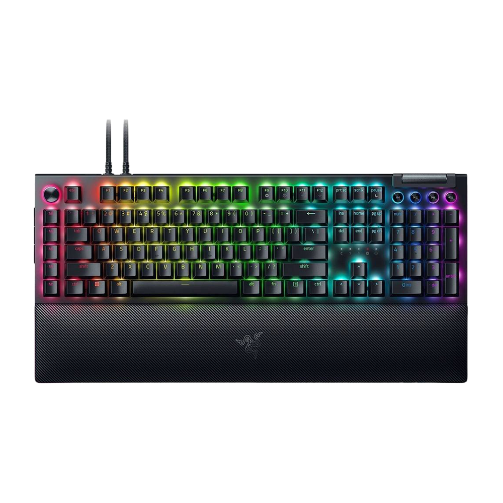 RAZER BLACKWIDOW V4 PRO With Razer Chroma RGB Yellow Switch Mechanical Gaming Keyboard US - Black