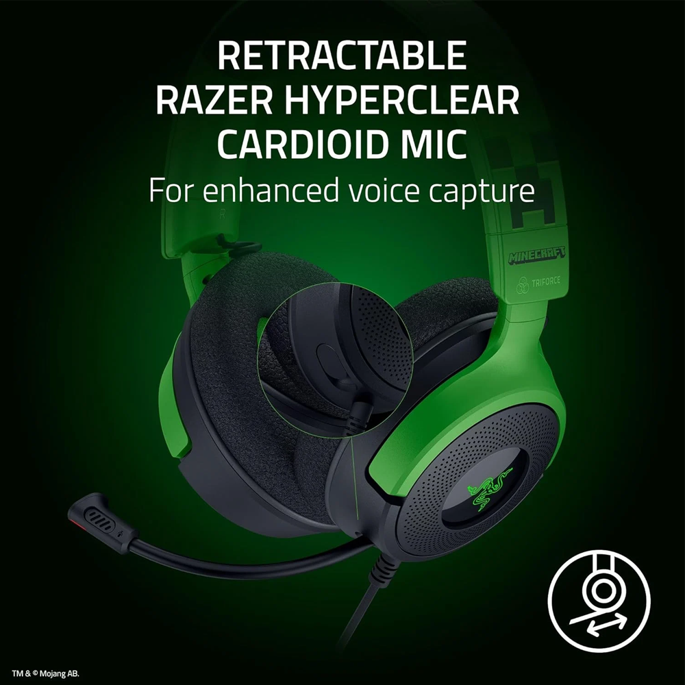 RAZER Kraken V4 X Minecraft Edition Wired Gaming Headset